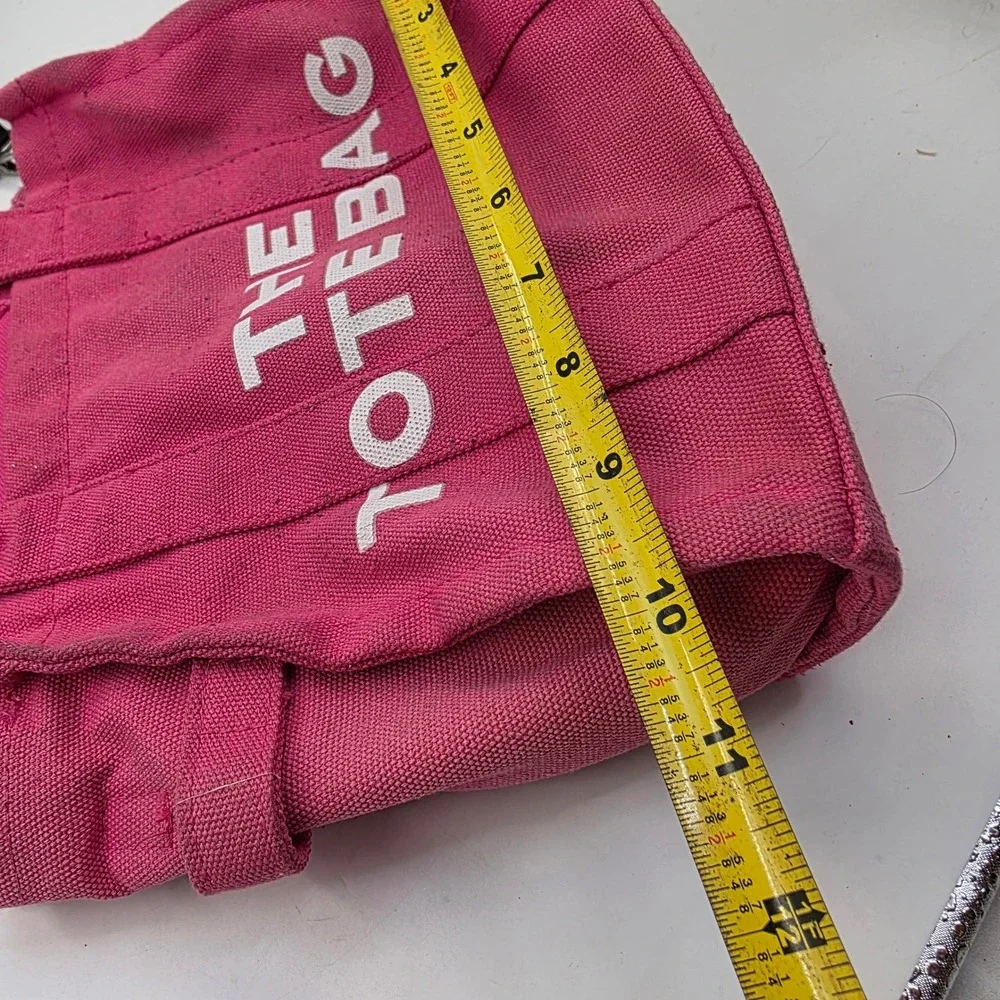 The Tote Bag Pink Canvas Crossbody Handbag Small Travel Satchel